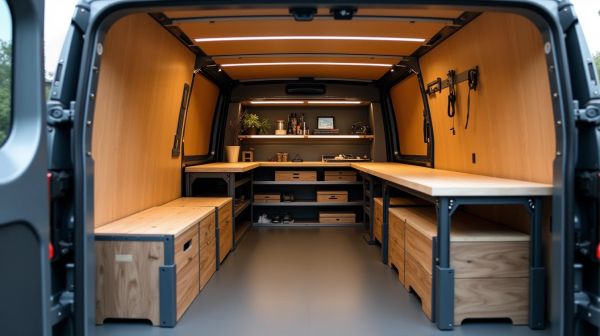 Aménagement fourgon artisan : optimiser l'espace et le rangement